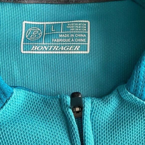 # 0033 Bontrager | Short Sleeve Cycling Jersey Shirt Blue Womens Large - Picture 13 of 16